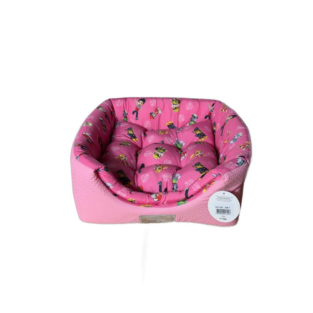 15394407685-d7ab4c742922a9cc6bf08dfcf3883fae.jpg Caminha Toca Mod quadrada 3030 P na cor Rosa - Imagem 1