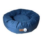 Caminha Puff mod Fofão 0042 G em Veludo Azul