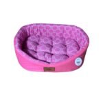 Caminha Pet para Cachorro Gato Mod Europa Luxo 3545 P na cor Rosa e Branco