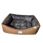 Caminha Pet para Cachorro Gato mod retangular 1009 GG na cor Marron e Telha