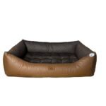 Caminha Pet para Cachorro Gato mod retangular 1009 XGG na cor Marron e Telha