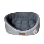 Caminha Pet para Cachorro Gato Mod Europa Luxo 3545 P na cor Cinza
