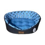 Caminha Pet para Cachorro Gato mod Europa Luxo .3545P Azul Cachorrinhos
