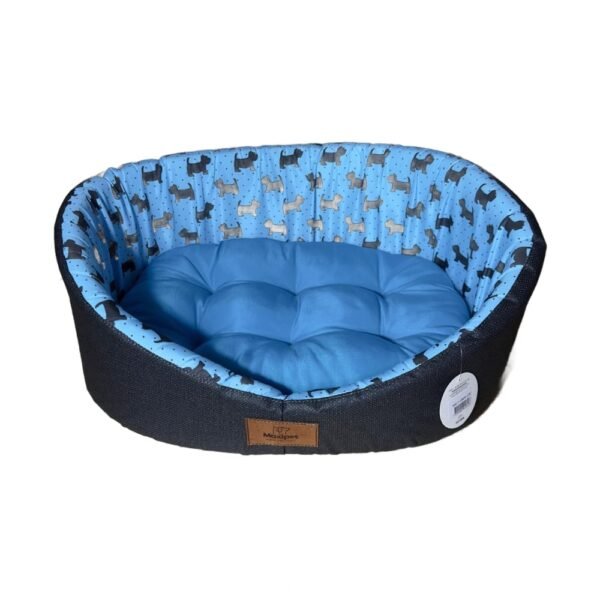 Caminha Pet para Cachorro Gato mod Europa Luxo .3545P Azul Cachorrinhos