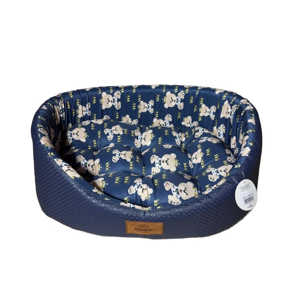 15394415748-f6051388504abcb407cac8c035dd1335.jpg Caminha Pet para Cachorro Gato mod Europa Luxo 3545 P cor Azul ursinhos - Imagem 1