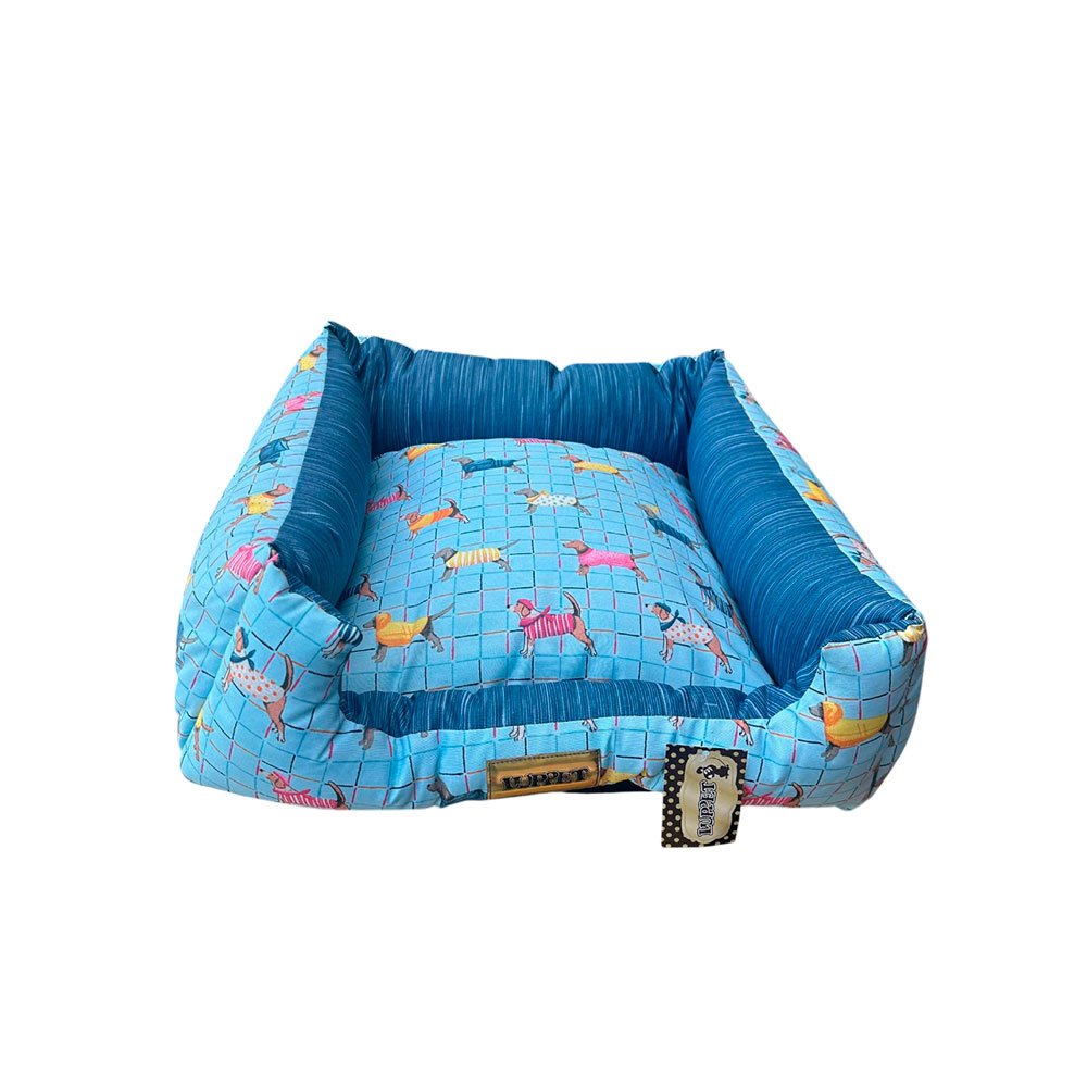 15396752477-011.jpg Caminha Pet para Cachorro mod Retangular Impermeável Luppet G Azul Cachorrinhos - Imagem 1