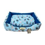 Caminha Pet para Cachorro mod Retangular Impermeável Luppet G na cor Azul Marinho Cachorrinhos