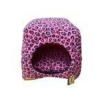 Caminha Toca Pet para Cachorro mod Quadrada Impermeável Luppet G na cor Rosa Florida com Preto