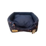 Caminha Toca Pet para Cachorro Gato mod Quadrada Luppet G na cor Preta Bichinhos - Imagem 2