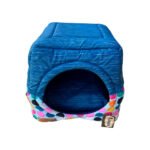 Caminha Toca Pet para Cachorro mod Quadrada Impermeável Luppet G na cor  Azul Mesclado e Bolas Coloridas - Imagem 2