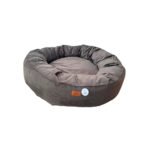 Caminha Puff para Pet Cachorro Gato Mod Fofão 0042 XGG na cor Marrom Veludo