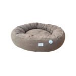 Caminha Puff para Pet Cachorro Gato Mod Fofão 0042 XGG na cor Marrom Claro Mesclado